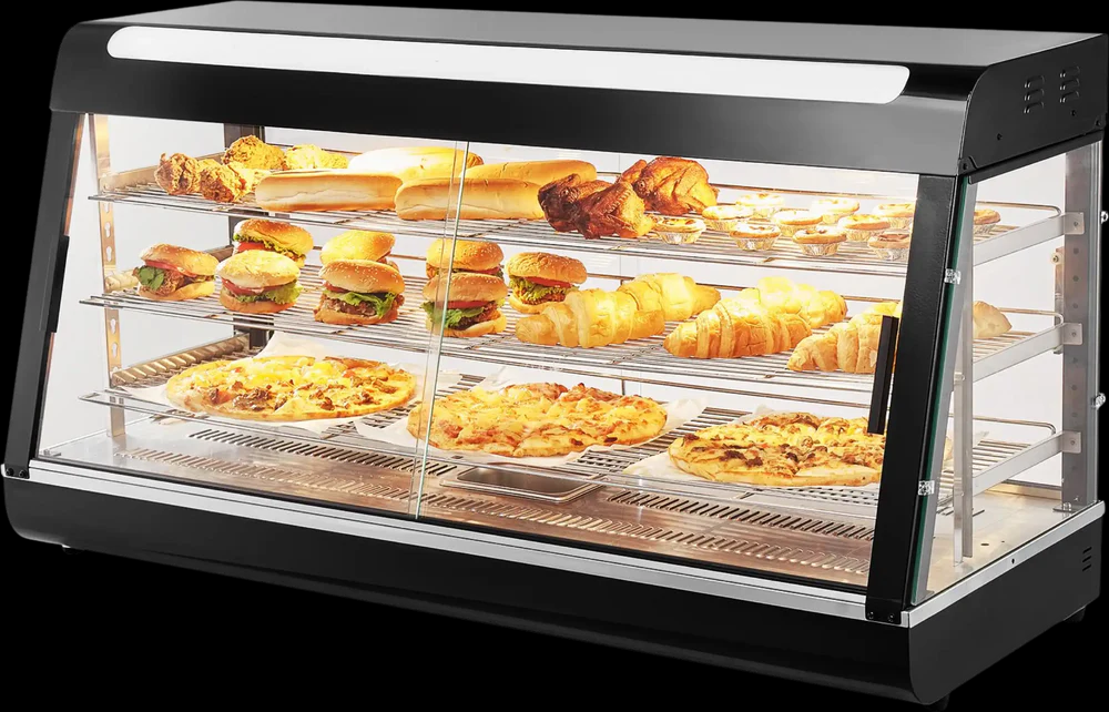 replacement radiant heater for commercial food display case