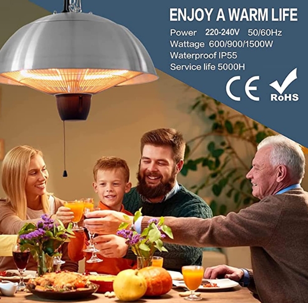Long range patio heater